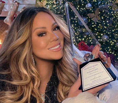 Mariah All I want for christmas is you RIAA diamond award