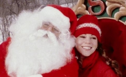 Mariah and Tommy Santa Claus All I want for christmas is you