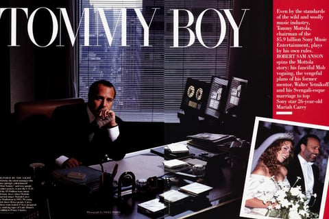 Tommy Mottola cover of Vanity Fair