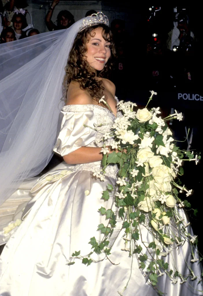 Mariah Carey Tommy Mottola wedding dress vera wang