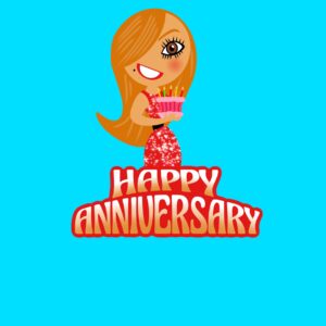 Happy Anniversary Postcard